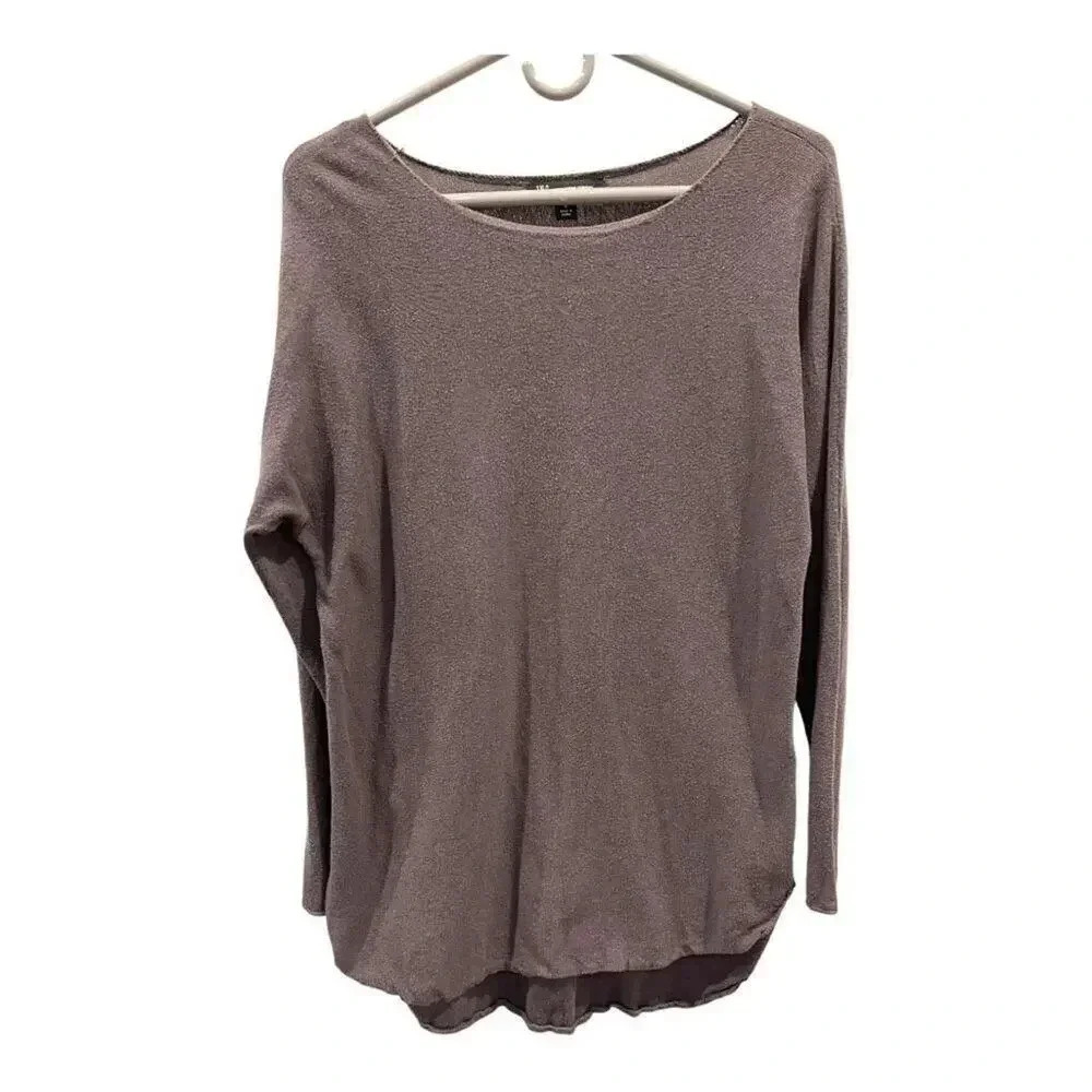INC Women’s Medium Solid Shirttail Pullover Sweater